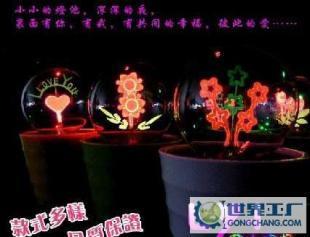 智能觸控浪漫盆栽花火小夜燈 點亮生活之美與創(chuàng)意